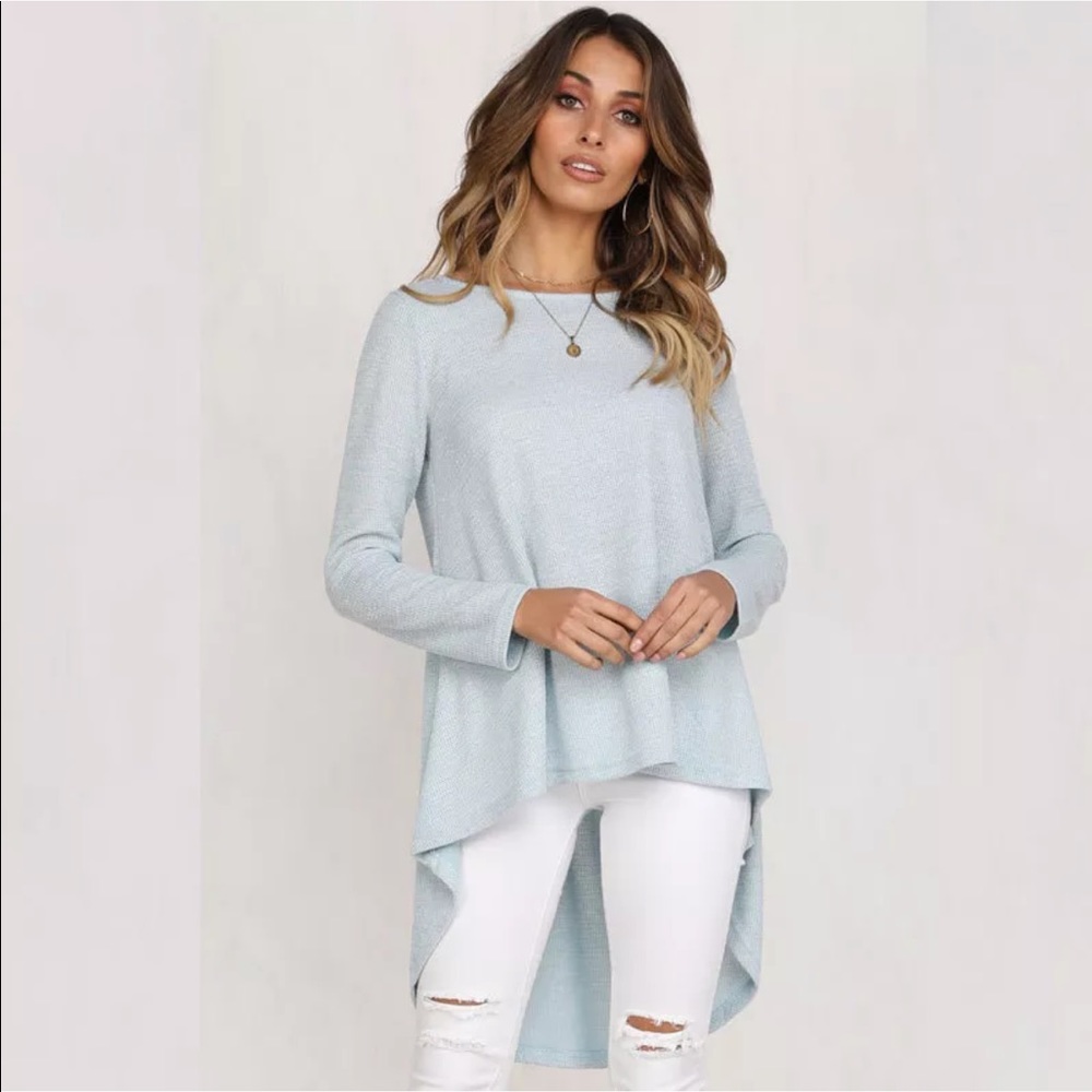Hi Lo Tunic Micro Knit Thermal Top